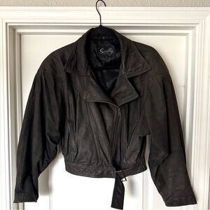 1992 VINTAGE Scully Women’s size 10 biker jacket short.